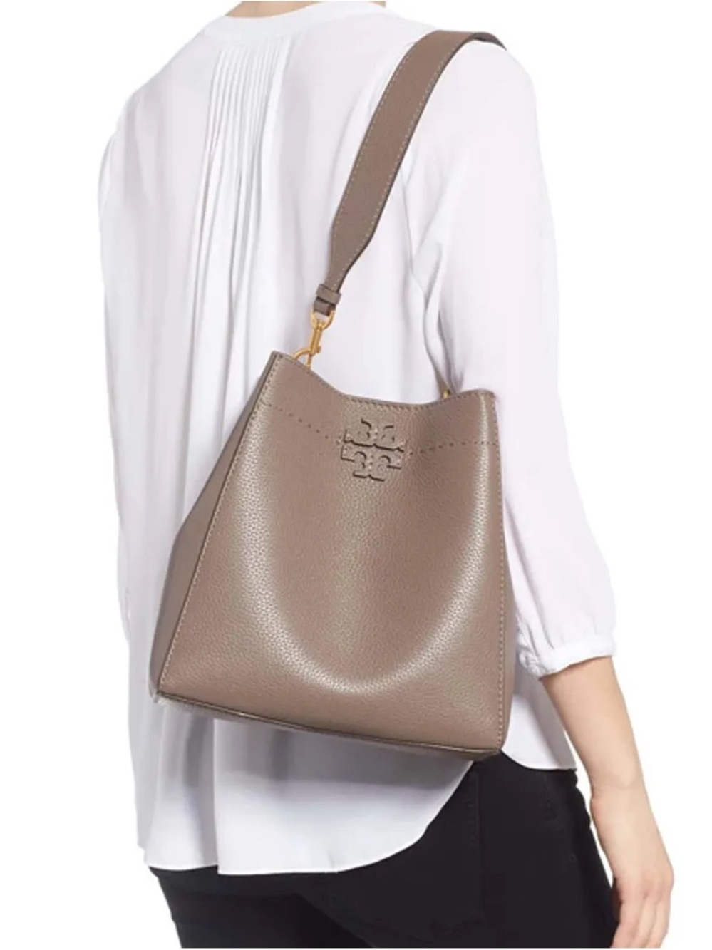 Tory Burch McGraw Hobo Bucket Bag
